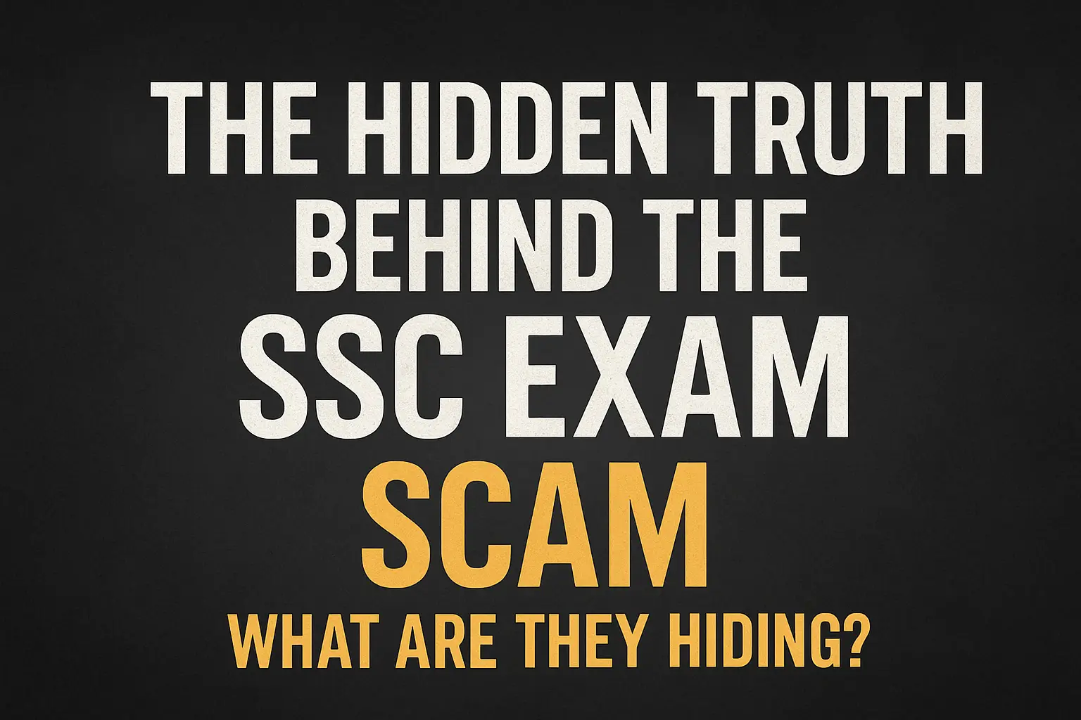 Ssc scam